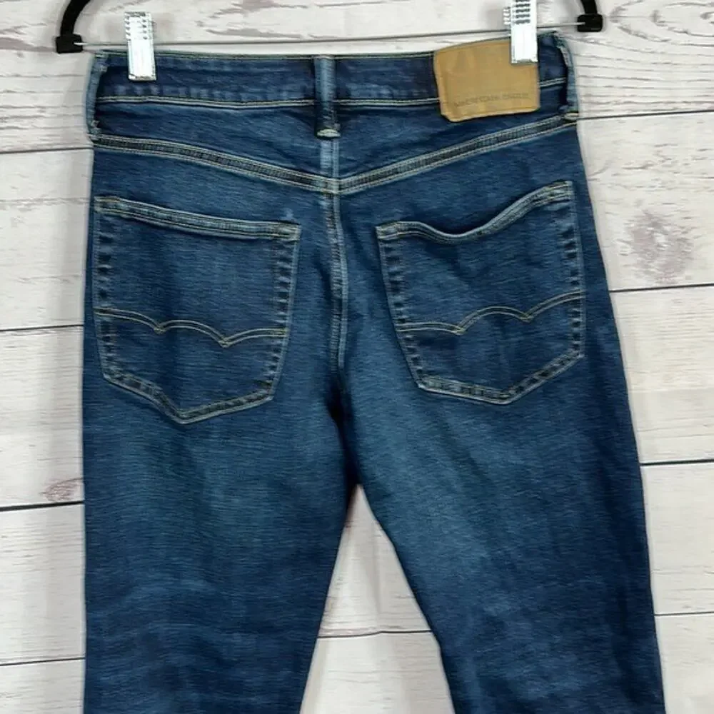 American Eagle‎ Jeans Mens 26X26.5 Blue Air Flex Stretch Classic Boot Comfort